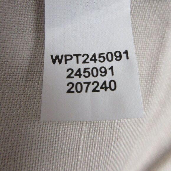 J. JILL Linen Blend Wide Leg Flat Front Crop Ankle Pants Sz L Flax Beige Tan NWT - Picture 10 of 15